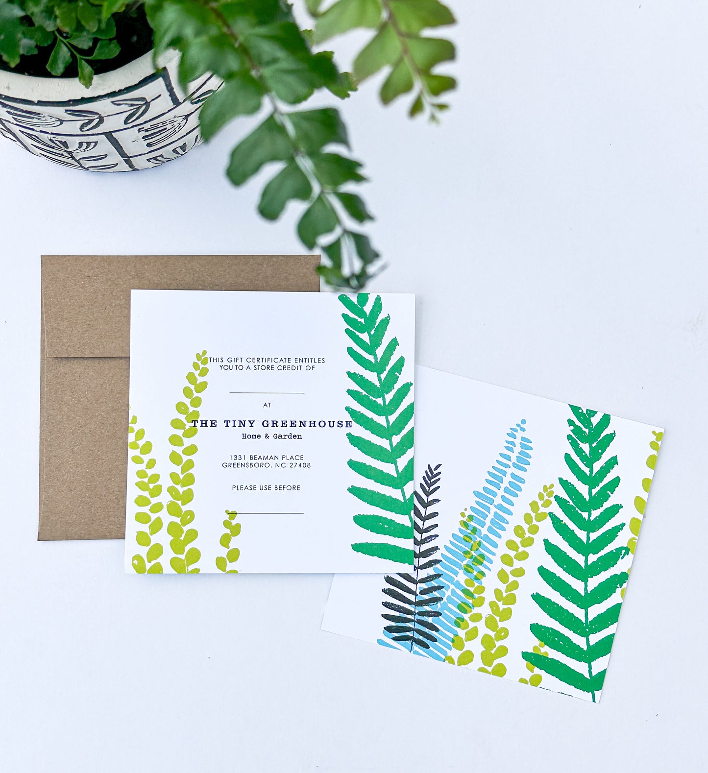 Gift Certificate for The Tiny Greenhouse