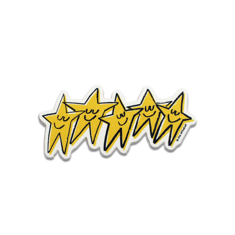 Five Stars Sticker
